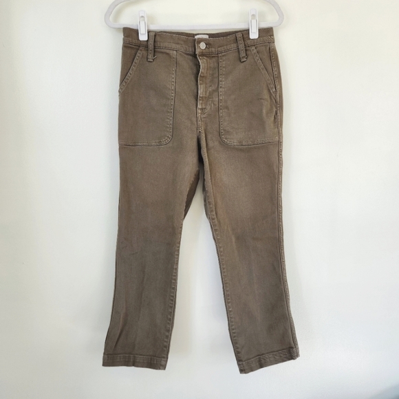 J Crew Straight Leg Crop Jean in Garment-Dyed Denim Size 27 - Picture 1 of 7